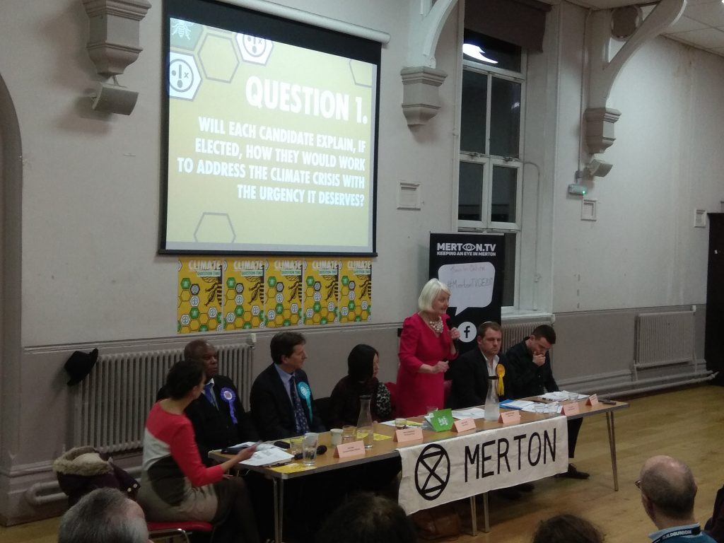 XR Merton Mitcham & Morden Hustings 9 December 2019