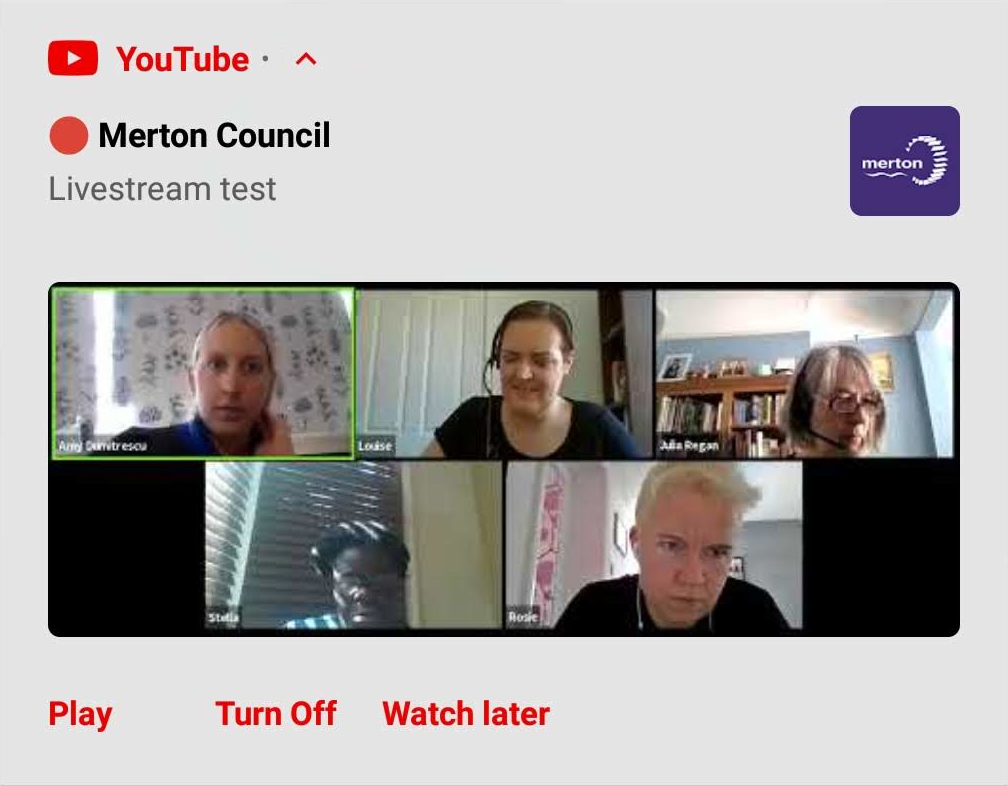 Merton Council Livestream Test