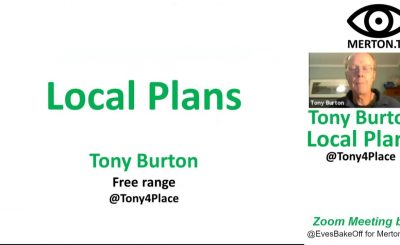 Christmas Day Lecture - Local Plans by Tony Burton 25 December 2020