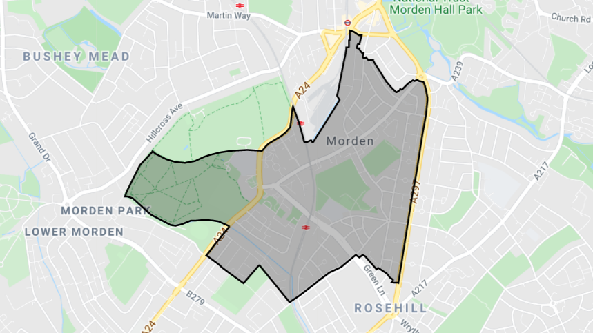 St Helier Ward Map